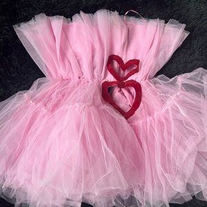 Kiki Riki Tulle Heart Cut Out Dress